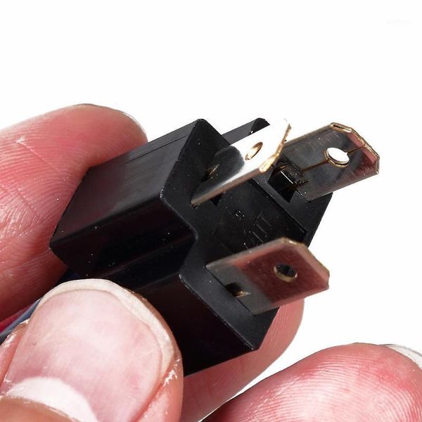 

2pcs h4 male head extension connector plug socket with wire harness heavy duty adapter car light cable1