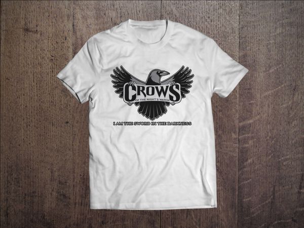 

cool design 3d tee shirts men white t-shirt nights watch raven crowsband t shirts sport hooded sweatshirt hoodie
