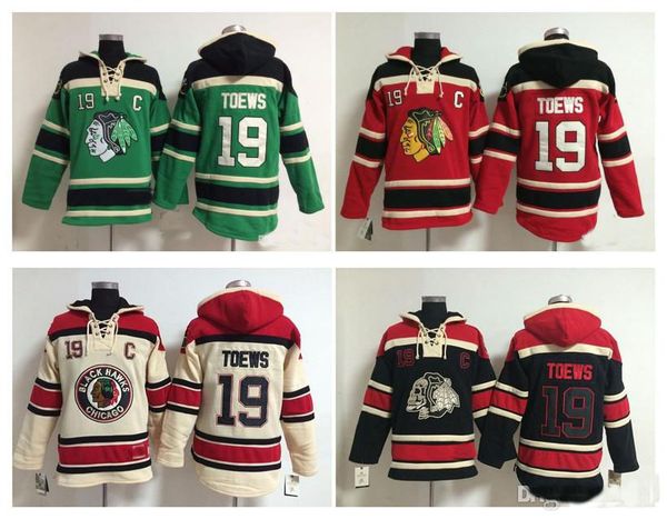 

chicago blackhawks vintage jersey 19 jonathan toss hoodie pullover sweatshirt winter jacket mix order custom any name and number, Black