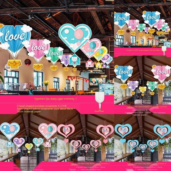 

kzyby chinese mall day decoration shop pendant ornaments hanging valentine's ping ornaments pendant scene layout jewelry shop creative