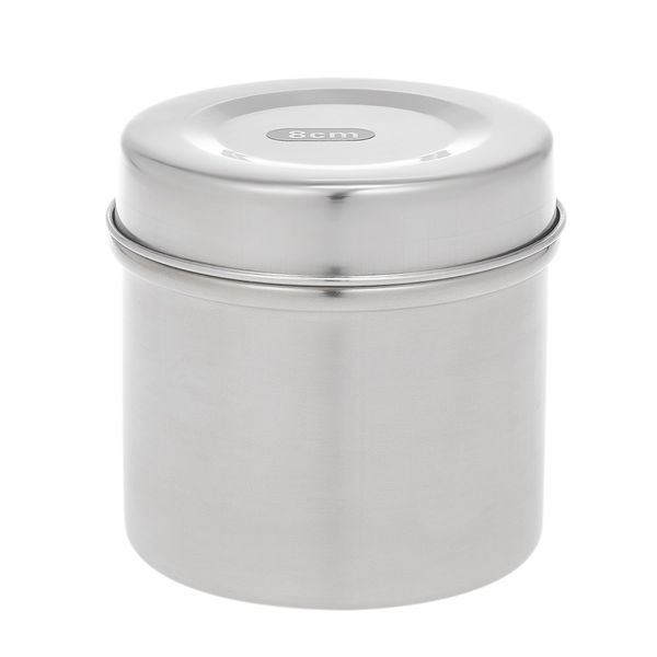 

8cm stainless steel dental box holder disinfection case for medical cotton ball gauze dressing dental accessory w6834