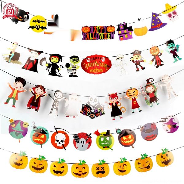 

otwuz decoration ktv shopping pull flaghalloween halloween paper flag pulling pull mall bar ktv simple supplies decoration flag pulling t6f0