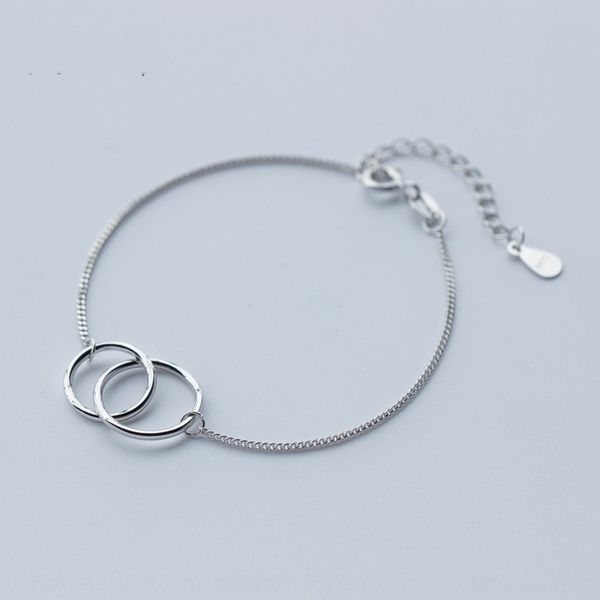 

s925 silver female fashion ring bracelet big round bracelet hand jewelry female s0030-1 3ffuk, Golden;silver
