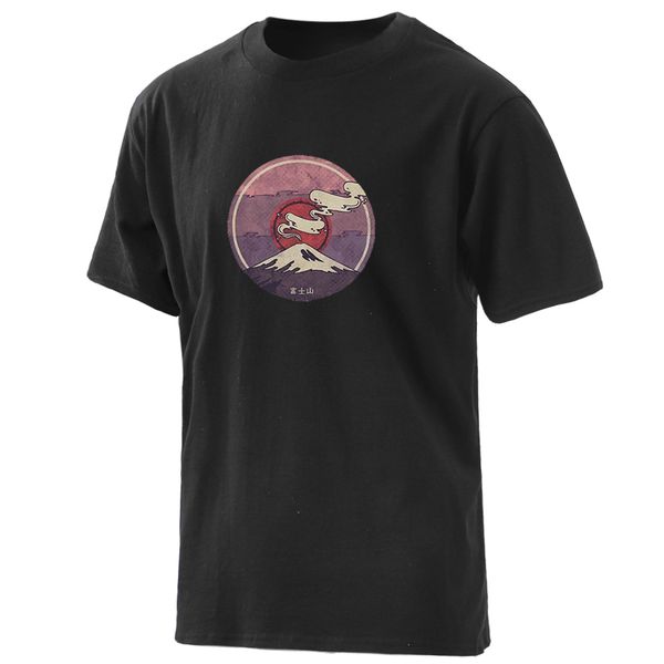 

mount fuji mens summer leisure harajuku streetwear fashion hip hop round neck homme sport hooded sweatshirt hoodie men t shirt