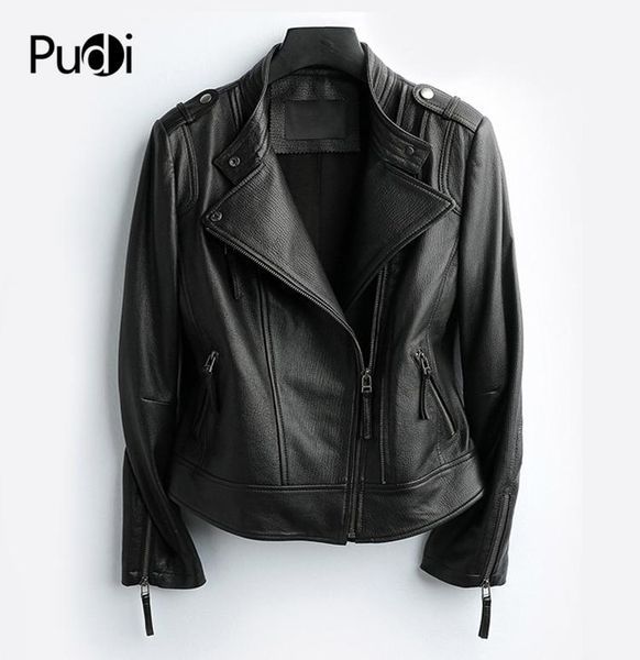 

women's leather & faux pudi 2021 women genuine sheep coat lady black style pocket female jacket fall/winter coats ct001
