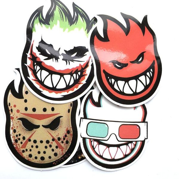 

18 шт. набор наклейки скейтборда skateboard spitfire sticker surf skate skate scate scate mobile tablet 2019 18 pcs set office wmtcdb