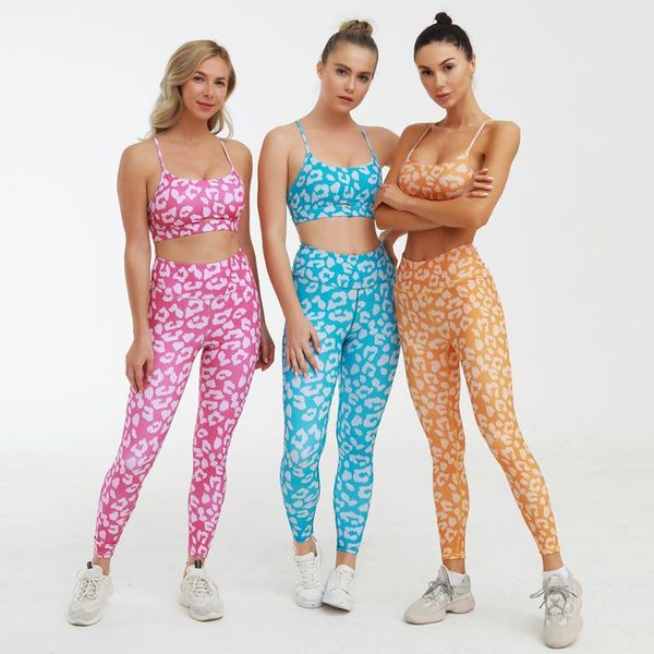 

yoga outfits set fitness clothing printing sportswear women gym leggings running pants sports bra suits tracksuit, White;red