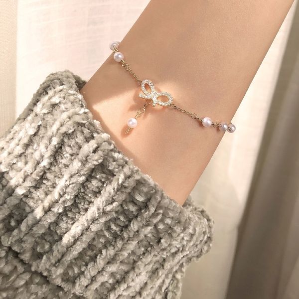 

rimss bow shapedsweet in simple in koreaversatile and cool and design bracelet by pearl minority bracelet butterfly ethnic butterfly fzzht, Golden;silver