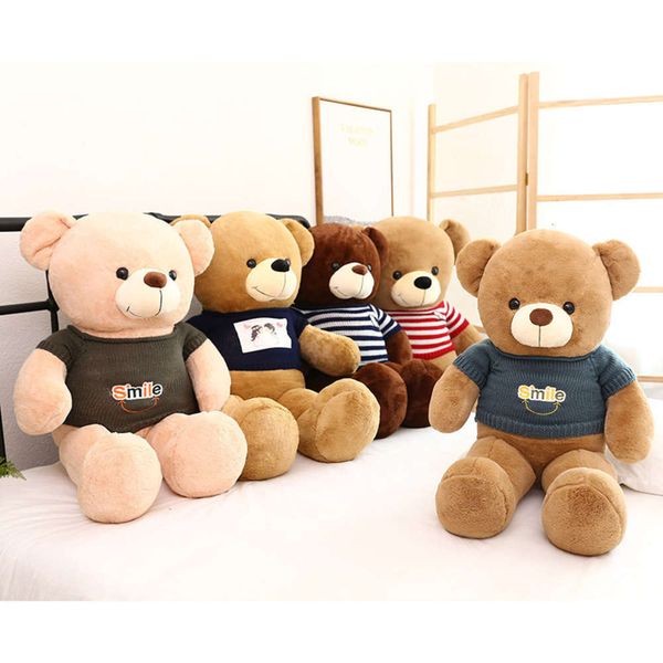 

bow tie cuddle plush toy big teddy doll online shop sweater bear girl prent