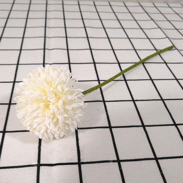 

decorative flowers & wreaths 6pcs artificial silk petals and plastic stem realistic hydrangea for wedding party decoration(white)1