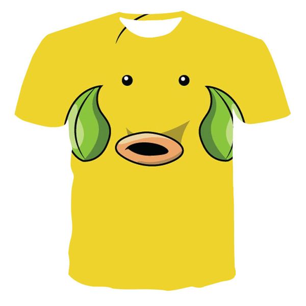 

2020 new game plants vs zombies t-shirt 3d men's summer short sleeve top, White;black