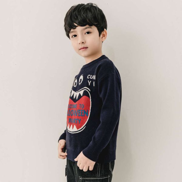 

boys' new children's autumn jacquard sweater pullover by204597 s695, Blue