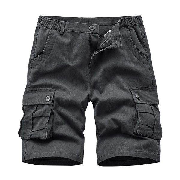 

men's shorts summer men five-point european american outdoor multi-pocket cargo camouflage casual plus size trend clothing, White;black