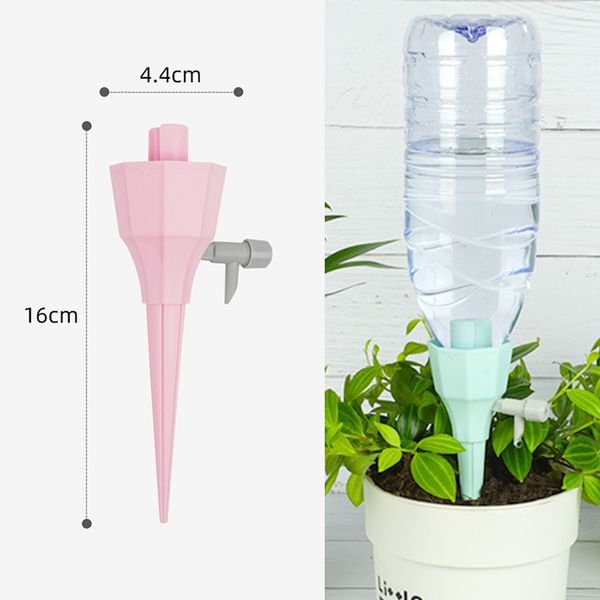 Garten Automatische Tropfkegel Pflanze Selbstbewässernde Spikes Blume Einstellbares Steuerventil Tropfer Bewässerungswerkzeuge Lazy Pouring Device CFYL0218