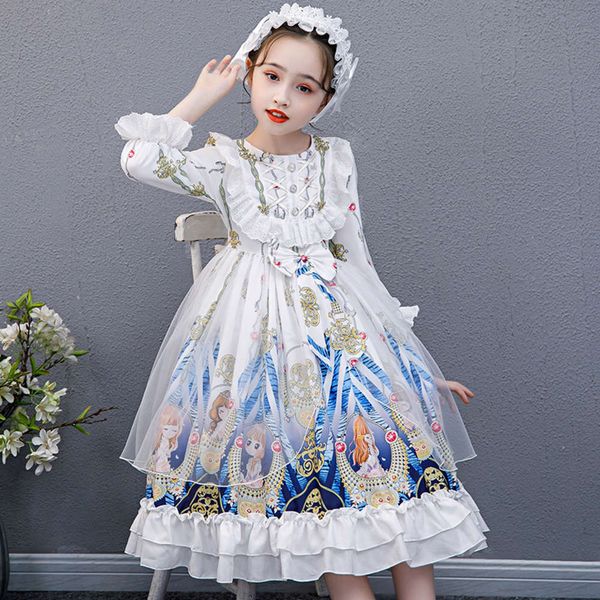 

spring princs 2021 skirt girls' new lolita children's drsbh4x u95d09mn, Red;yellow