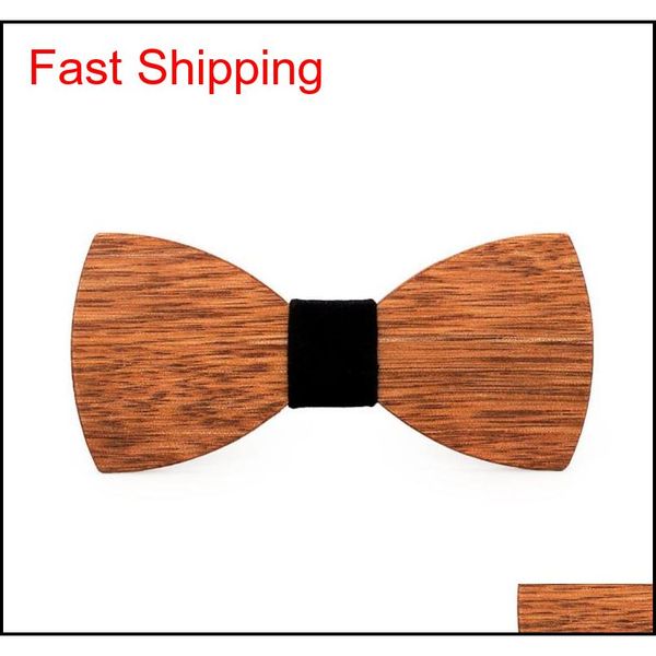 

jaycosin bow tie wooden wood bow tie mens wooden ties party business butterfly cravat party qylitz nana_shop, Black;gray