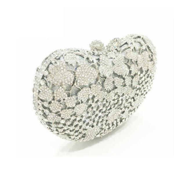 

new luxury crystal gold clutches bag wedding party purse women bride chain shoulder bag prom female evening for bridesmaid