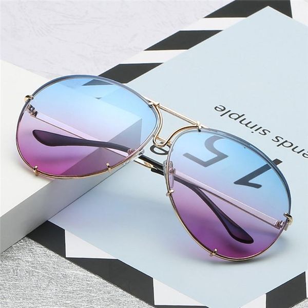 

oversized unique wrap sunglasses women gold metal legs vintage eyeglasses female gradient mirror shades sun glasses eyewear, White;black