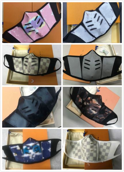 

cotton fashion designer leather face mask dustproof reusable cloth mask leather high-quality cycling sports face mask pa