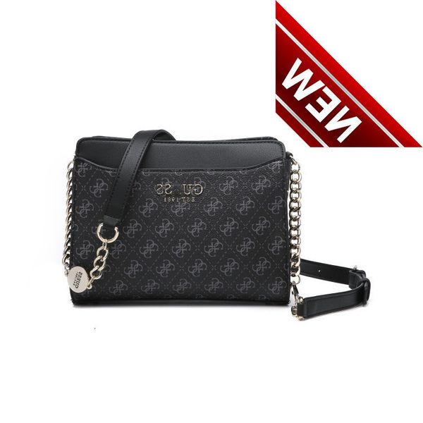 

gue & ss chain single shoulder messenger bag new gs small square pu women's delivery