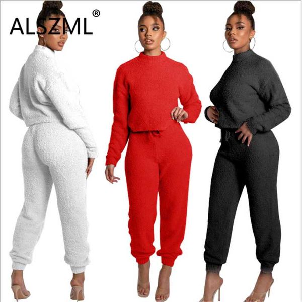 

women's tracksuits simple pure color o neck long sleeve crop and leggings 2 pieces set casual lady fashion outfits, Gray