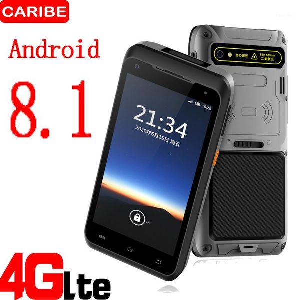 Caribe 5,5 -дюймовый ruggedl pda scanner scanner 2d UHF RFID NFC Reader 13MP планшет Android 8.1 Коллекционер данных для склада1