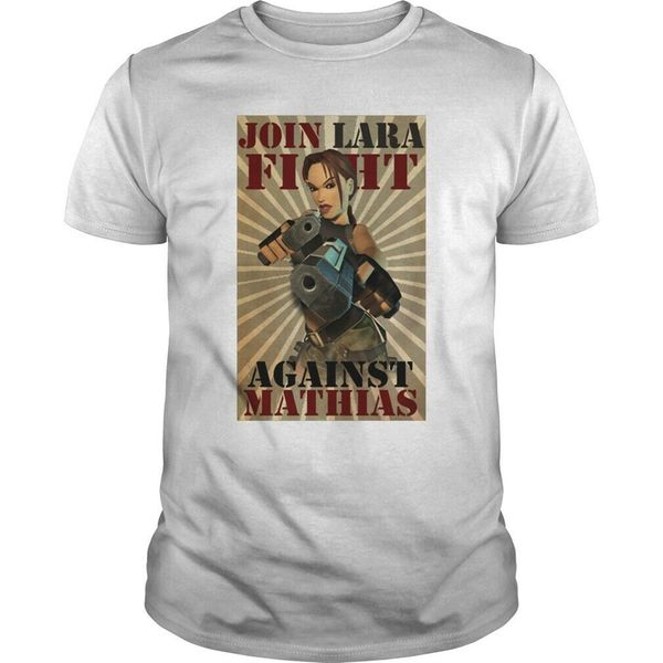 

tomb raider join lara croft fight against mathias white basic models hoodie designers t shirts sweatshirt