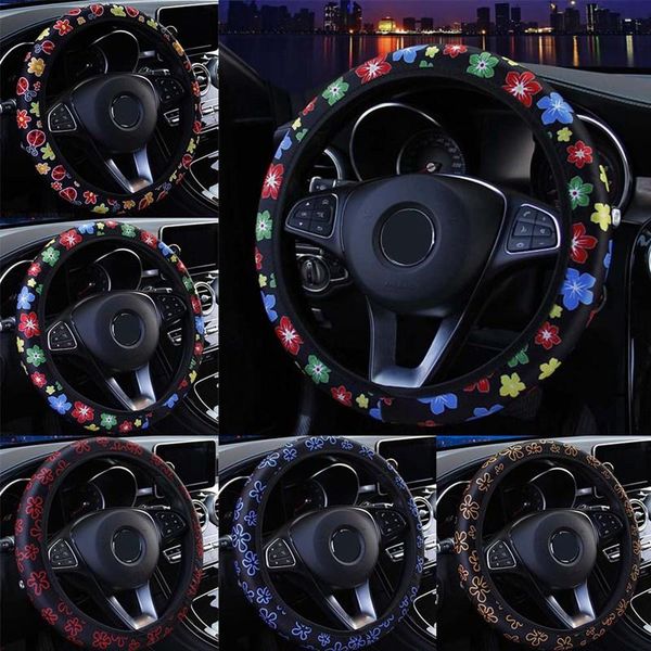 

5 colors car steering-wheel covers car steering wheel cover shiny hundred flowers accessories universal diameter 38cm