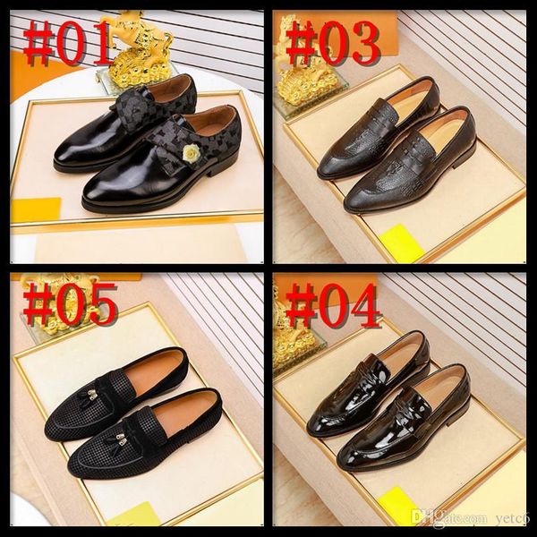 

g1 luxury italian men oxford shoes luxury genuine leather blue black wedding lace-up office business party suit men's dress shoe 22