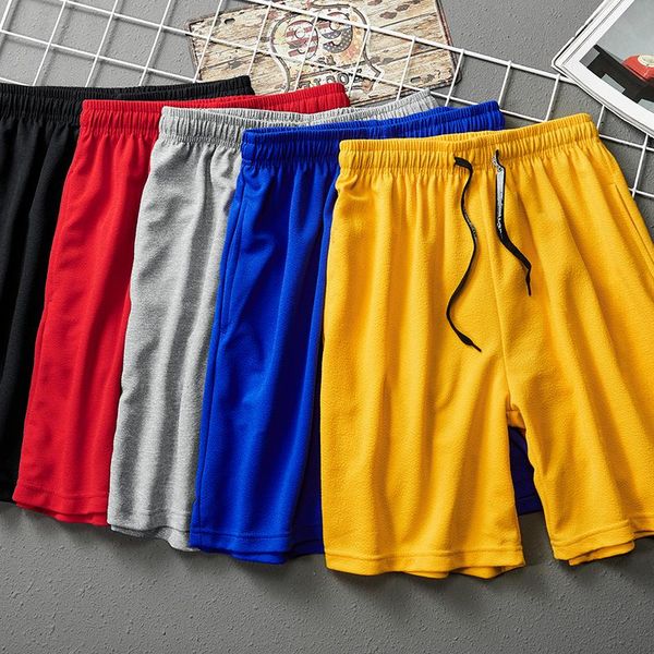 

2021 summer men's shorts casual loose trousers sports shorts mens solid straight casual pants cotton short pants plus size 4xl, White;black