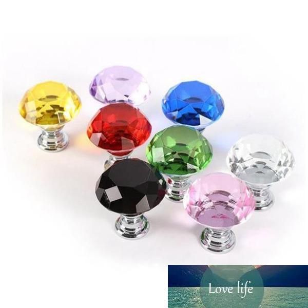 

knob screw fashion 30mm diamond crystal glass door knobs drawer cabinet furniture handle knob screw furniture accessories