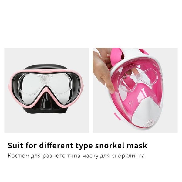

detachable snorkel mask myopia lens for copozz model 4910 4100 professional skuba diving mask goggles watersports equipment qylcvp