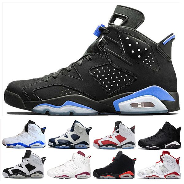 

6 6s unc black cat infrared men basketball shoes white red oreo alternate hare olympic maroon carmine sport blue sneakers sports shoes