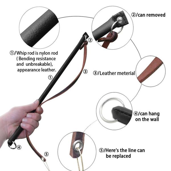 

soft k9 schutzhund leather protection dog training agitation whip bbyetm