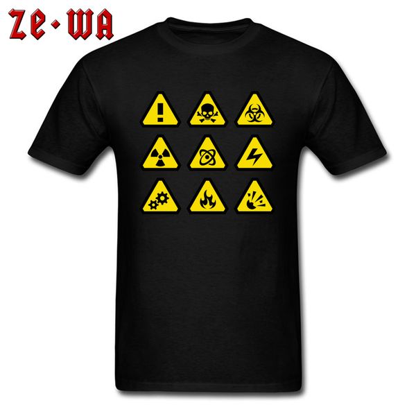 

danger t shirt for men caution punk style tees black yellow guys funky streetwear skull tshirt sport hooded sweatshirt hoodie