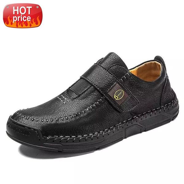 

classic comfortable men casual shoes loafers men shoes quality split leather flats moccasins size 39-48 #fg9z