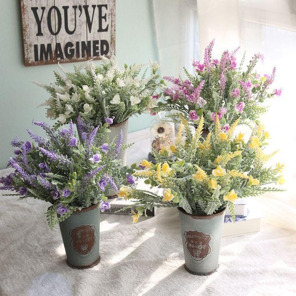 

2pcs/lot artificial snowy spring field grass flower valley garden wedding decoration home furnishing