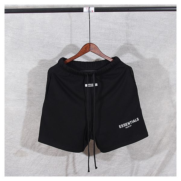 

2021 new black street beach hip hop fashion casual black/white/gray letters sweat shorts mens cnai, White;black