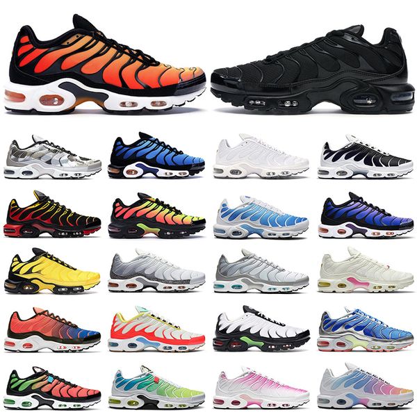 

2021 tn plus мужские кроссовки для женщин женщины тренировки тройное черно-розовое исчезновение hyper blue oreo creo crater smoke серый pime