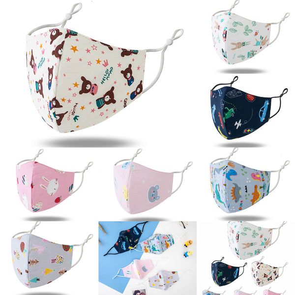 

kids masks fashion face mask children black white washable breathable thin three dimensional facemask boys girls individ ocp72