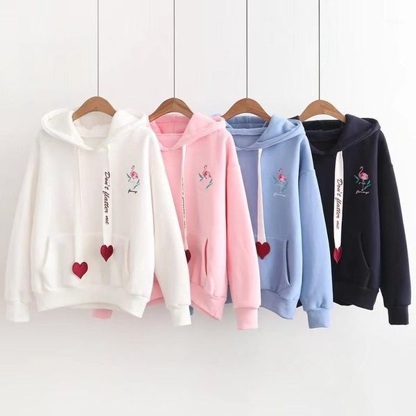 

spring autumn women fashion floral hoodies 2020 pullover womens hooded pink clothing kawaii female korean sweatshirts 1, Black