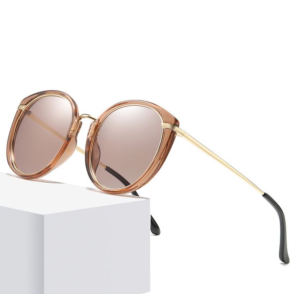 

2020 women sunglasses polarized sun glasses vintage classic retro round frame fashion eyewear uv400 eyewear gafas sol mujer, White;black