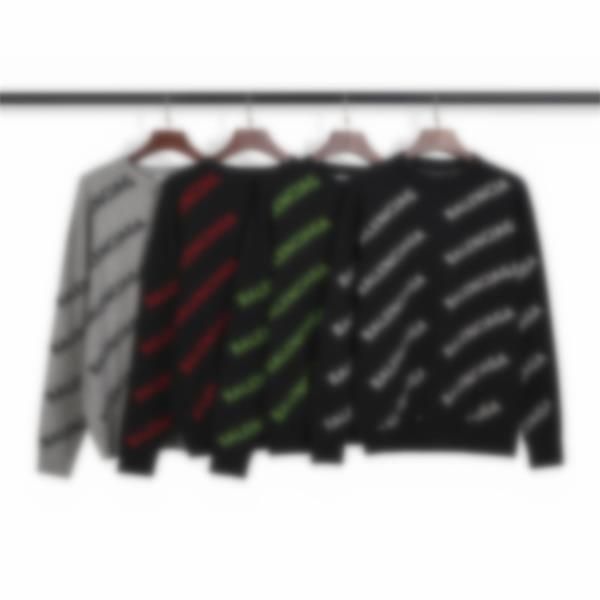 

20ss mens womens designer sweater luxe letters pullover men hoodie long sleeve active sweatshirt embroidery knitwear warm winter clothes#526, White;black