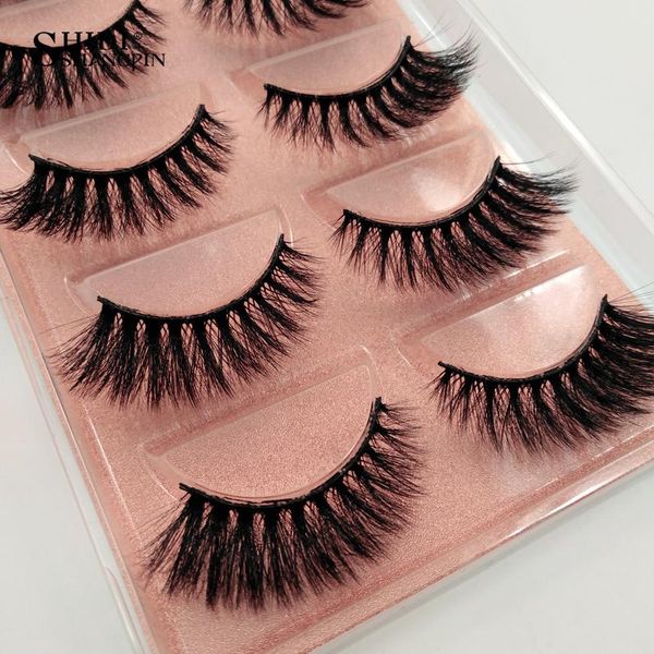 

shidishangpin 1box 3d eyelash makeup mink false lashes 5pairs lashes mink eyelashes natrual make up 3d maquiagem for faux cils wmtzuj