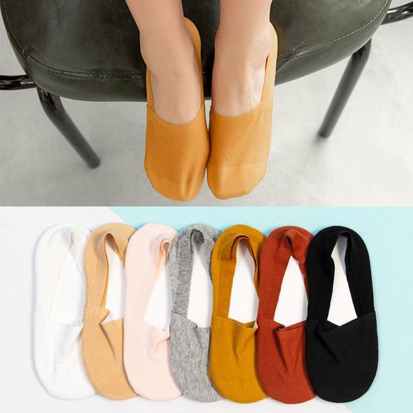 

summer selling socks women's cotton mori series low-cut no-show socks women's anti-slip silica gel seemless hidden s, Black;white