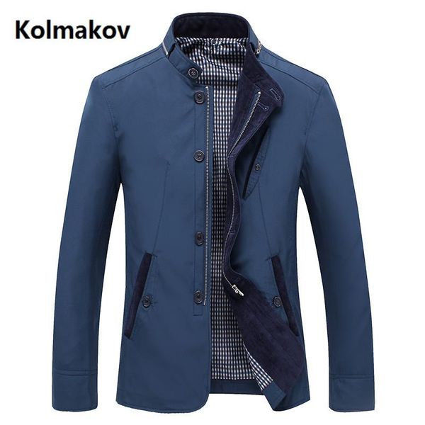 

men's jackets 2021 spring arrival slim fit windbreaker autumn casual coats men business stand collar male jacket, Black;brown