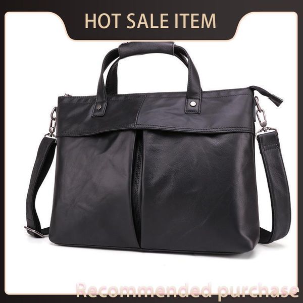 

17 designer leather men computer bag brief messenger cow men bag for leather luxury inch lapbags case real briefcase rtsft