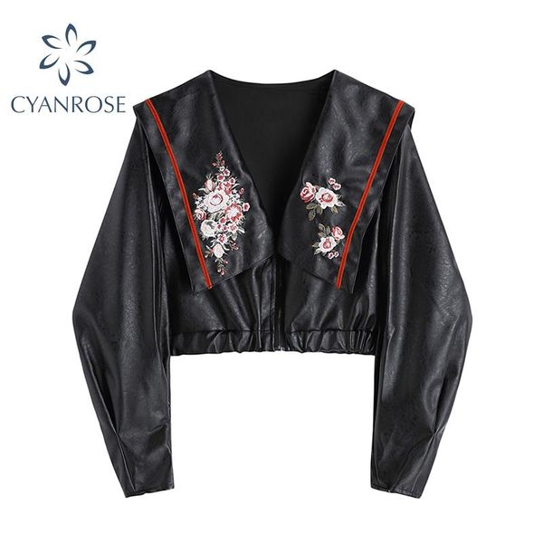 

autumn fashion motorcycle jacket women short faux soft black pu leather crop jacket long sleeve vintage ladies basic street coat