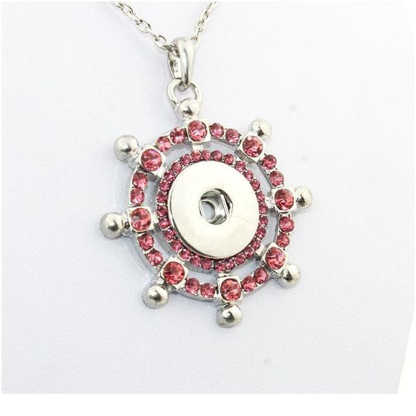 

2016 snap button jewelry pendant necklace oem, odm ne225 (fit 18mm snaps bbyfcz, Silver