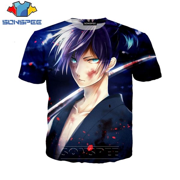

anime noragami printed 3d print shirts harajuku anime plus size men clothing